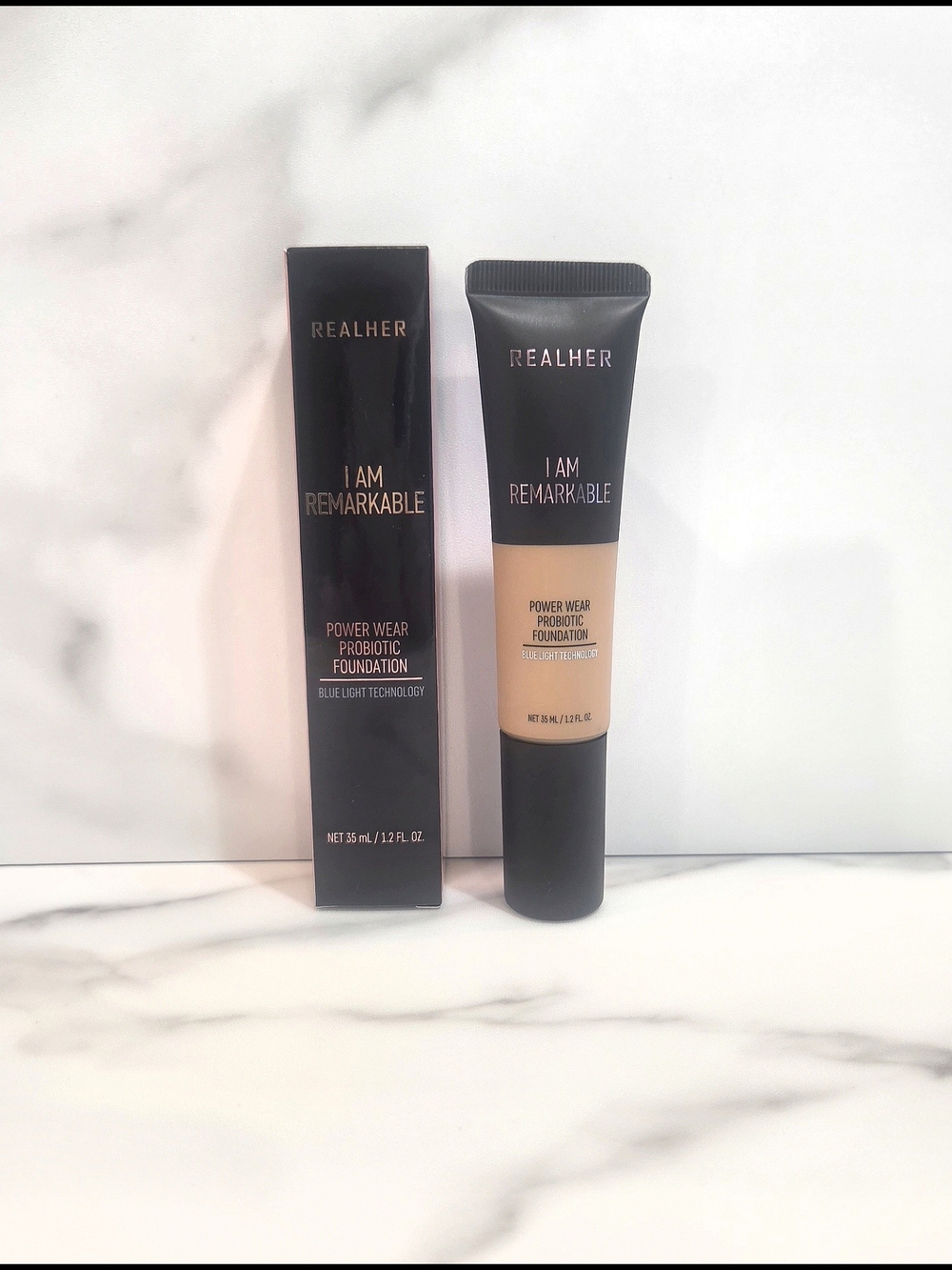 REALHER Power Wear Probiotic Foundation In I Am Remarkable (Sienna) 35ml - NIB